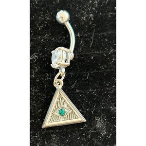 Adorable All Seeing Eye Belly Ring